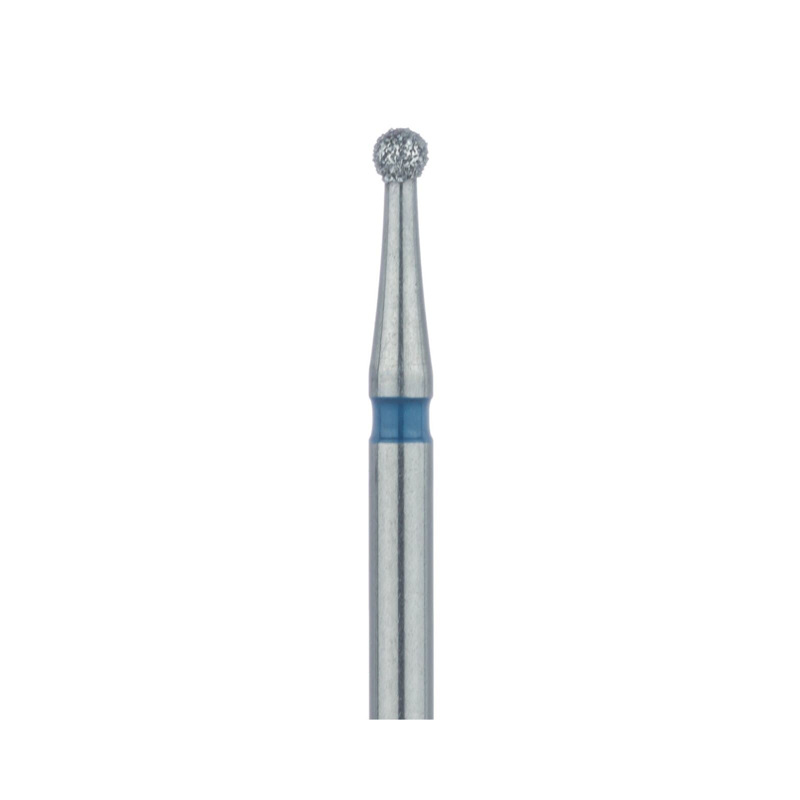 Meisinger Multi-Use Diamond Bur, Friction Grip, Round, 801, 1.4 mm, Medium Grit, Blue Ring, 5/Pk, 801-014-FG thumbnail 4