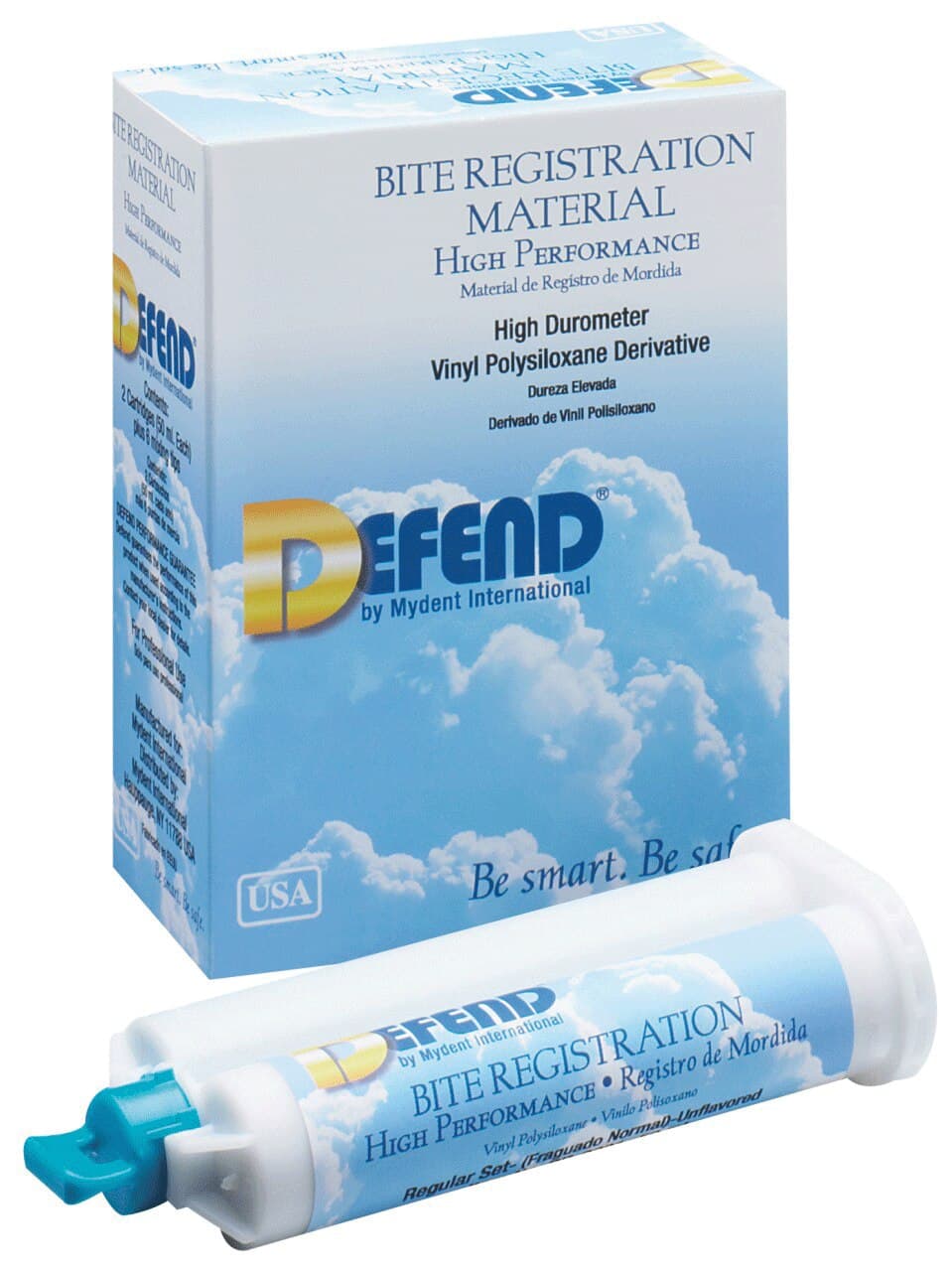 Defend ClearBite Bite Registration Material, Fast Set, Unflavored, Clear, 2 x 50 mL Cartridges, BR-9200 thumbnail 6