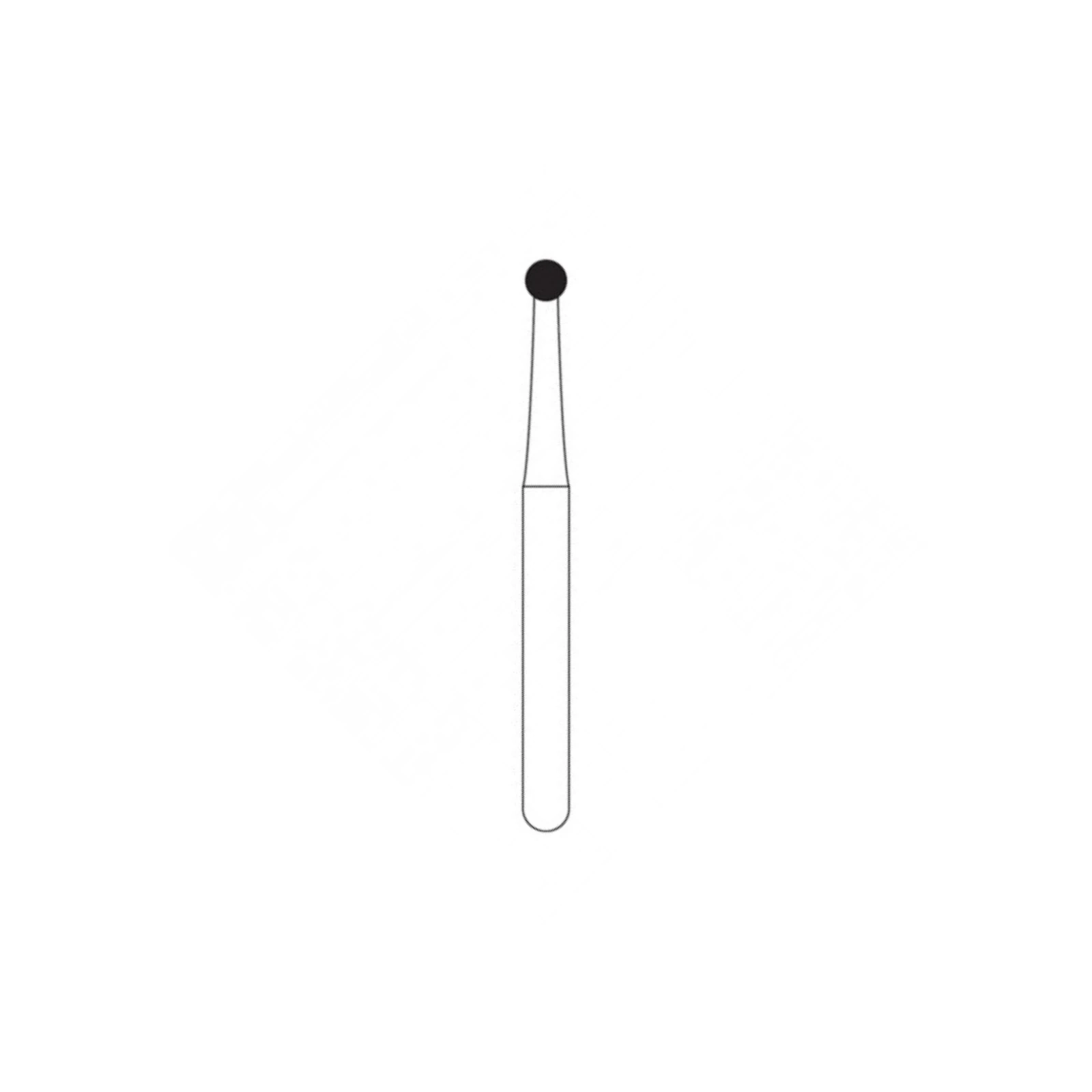 NTI 2-Piece Operative Carbide Burs, RA, Round #4, 1.4 mm, 5/Pk, H4-RA thumbnail 3