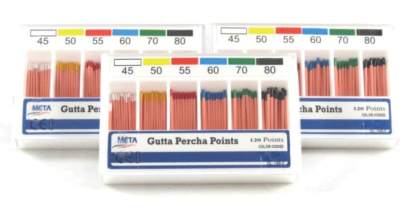 Kerr Standardized Gutta Percha Points, Size #55, Red, 100/Box, 12656 thumbnail 3