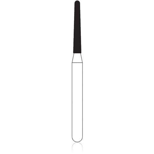 NTI FG Diamond Bur, Super Coarse, Round End Taper, Short Shank, #856-016, 1.6 mm, 5/Pkg, SC856-016M thumbnail 2
