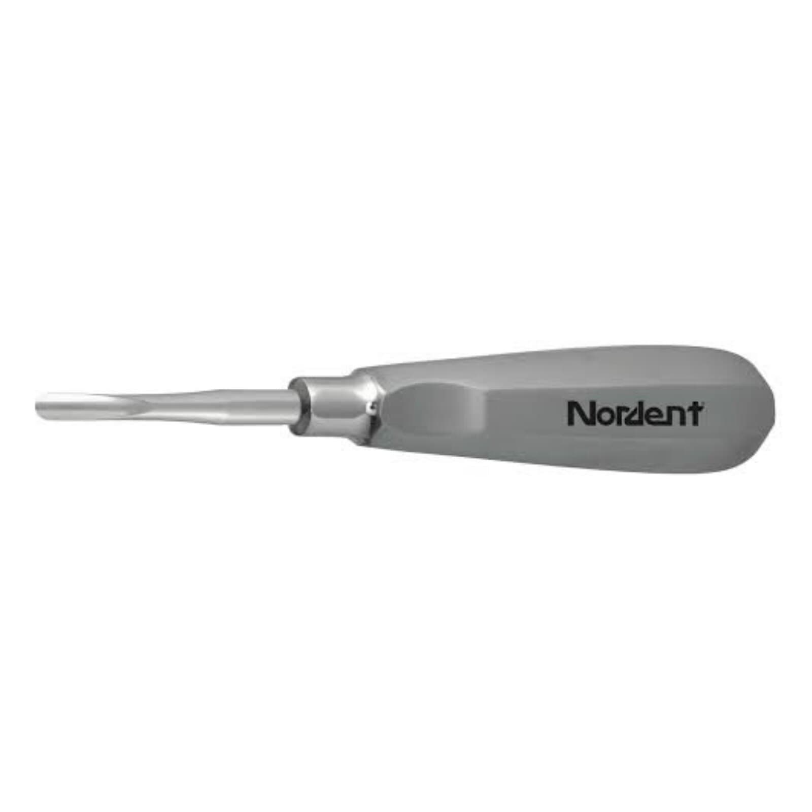Nordent #34 Seldin Surgical Elevator, Straight, Smooth, Single End, Stainless Steel, Standard Blade with Thumb Grip Handle thumbnail 2
