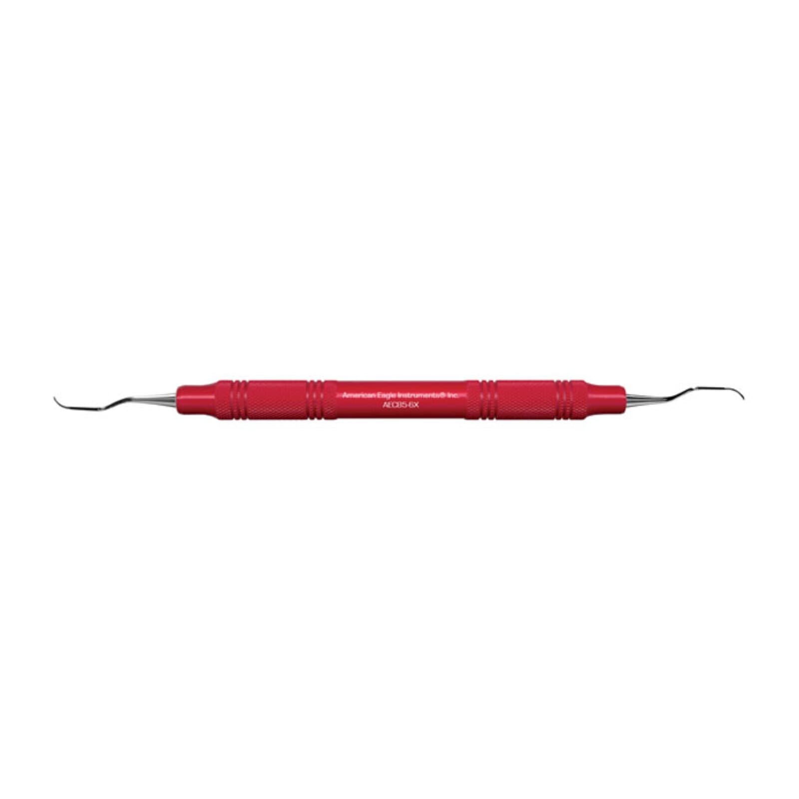 Universal Curette, #5-6 Barnhart, Double End, EagleLite Resin Handle, Red, 3/8", AECB5-6X, 1/Pk thumbnail 3