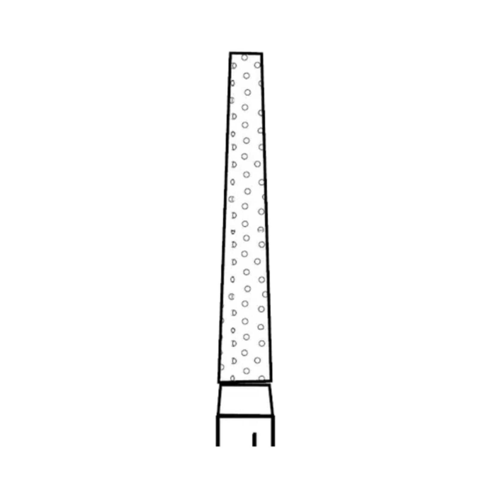 Two Striper Diamond Bur, FG, Flat-End Taper, #725.10C, 1.8 mm Major/0.9 mm Minor Diameter, 10 mm Head Length, Coarse, Green, 5/Pk, 2015446 thumbnail 3