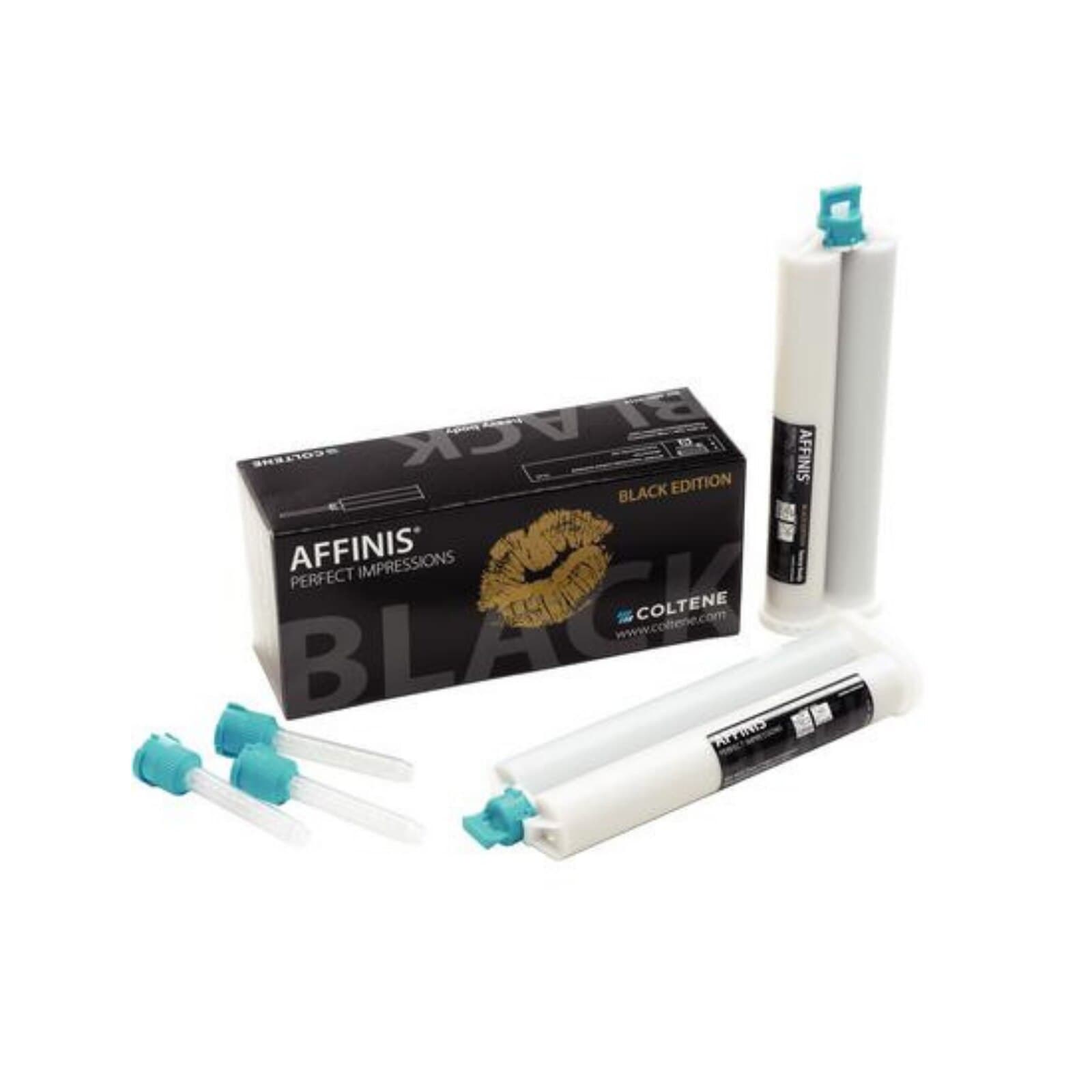 AFFINIS Black Edition VPS Impression Material, Heavy Body, 2 x 75 ml Cartridges with 8 Mixing Tips, 60019554 thumbnail 2