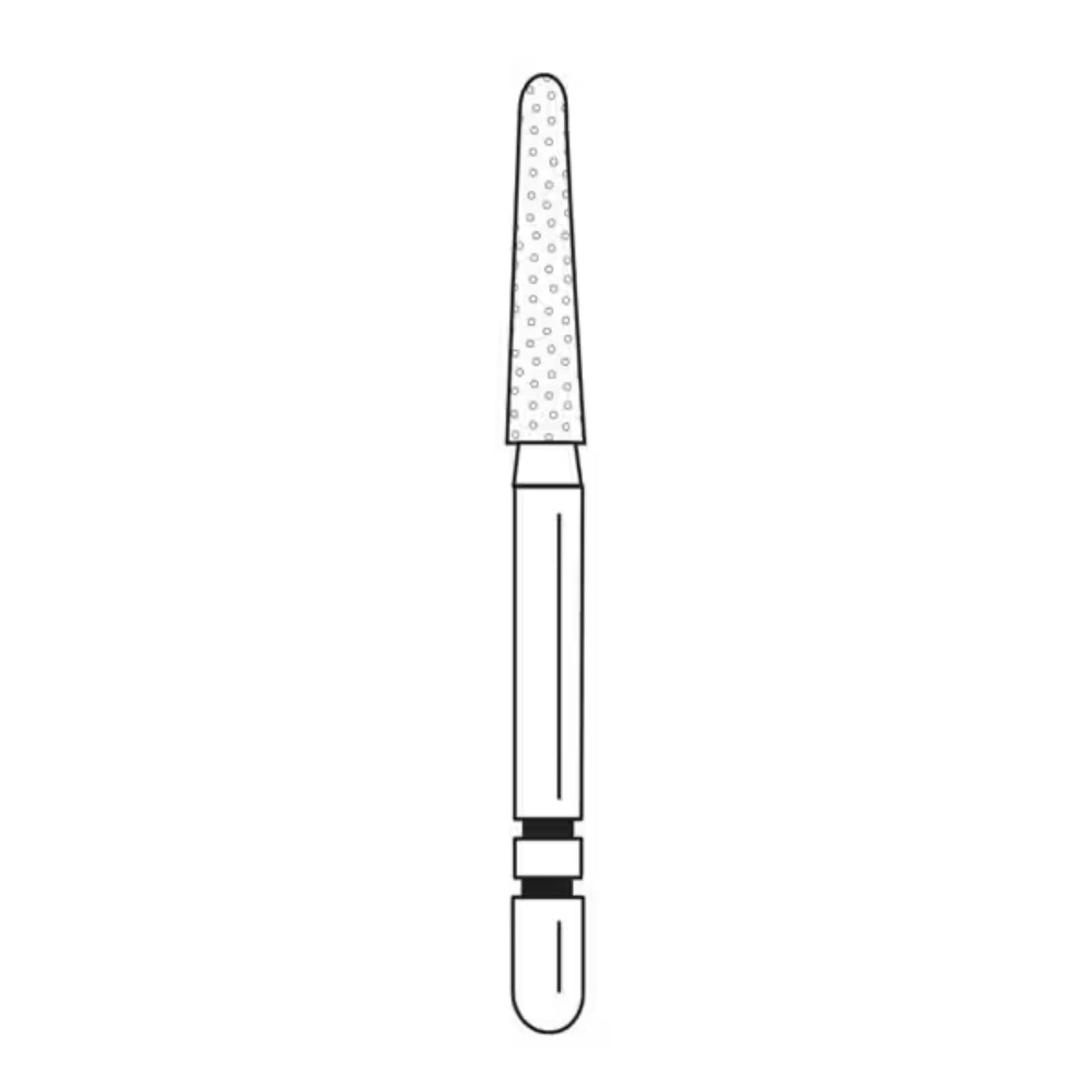 Two Striper TSZtech Diamond Bur Friction Grip L770.8ZF Round-End Taper, ZF Grit, 5/Pk, 2015669 thumbnail 3
