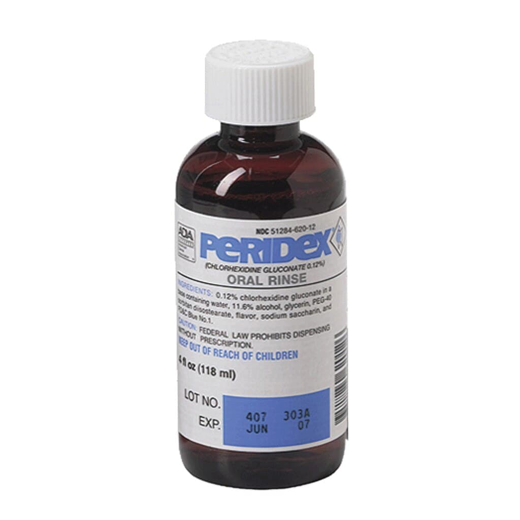 3M Peridex Chlorhexidine Gluconate 0.12% Oral Rinse, Herbal Mint, 16 oz Bottle, 12132 thumbnail 4