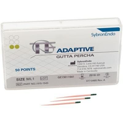 TF Adaptive Gutta Percha Points, Green Pack, ML1, Medium/Large, 50/Pk, 815-1543 thumbnail 13