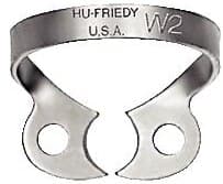 Hu-Friedy Satin Steel Rubber Dam Clamp, #W2, Wingless, Premolars, 1/Pk, RDCMW2 thumbnail 3