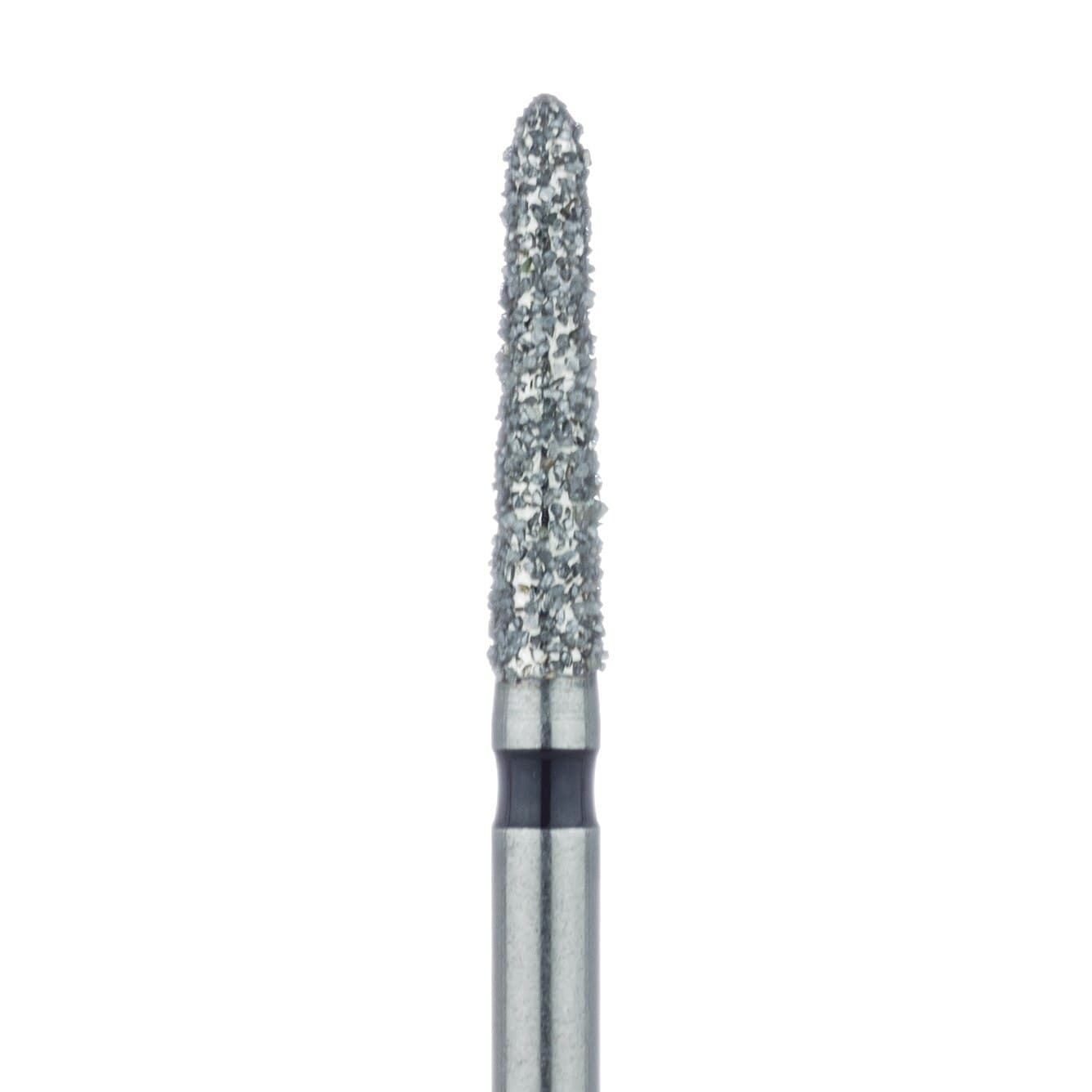 Meisinger 878H-018-FG Diamond Bur, Super Coarse (Black), Tapered Torpedo/Modified Chamfer, FG, 1.8 mm Head Diameter, 8 mm Head Length, 5/Pack thumbnail 3