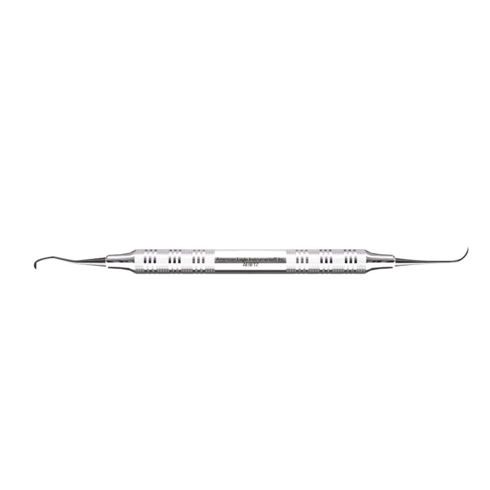 American Eagle Eagle Talon Double-Ended Sickle Scaler, 3/8" Stainless Steel Handle, Anterior, ET/AESETZ - Scaler Eagle Talon (3/8) SS - Image 1