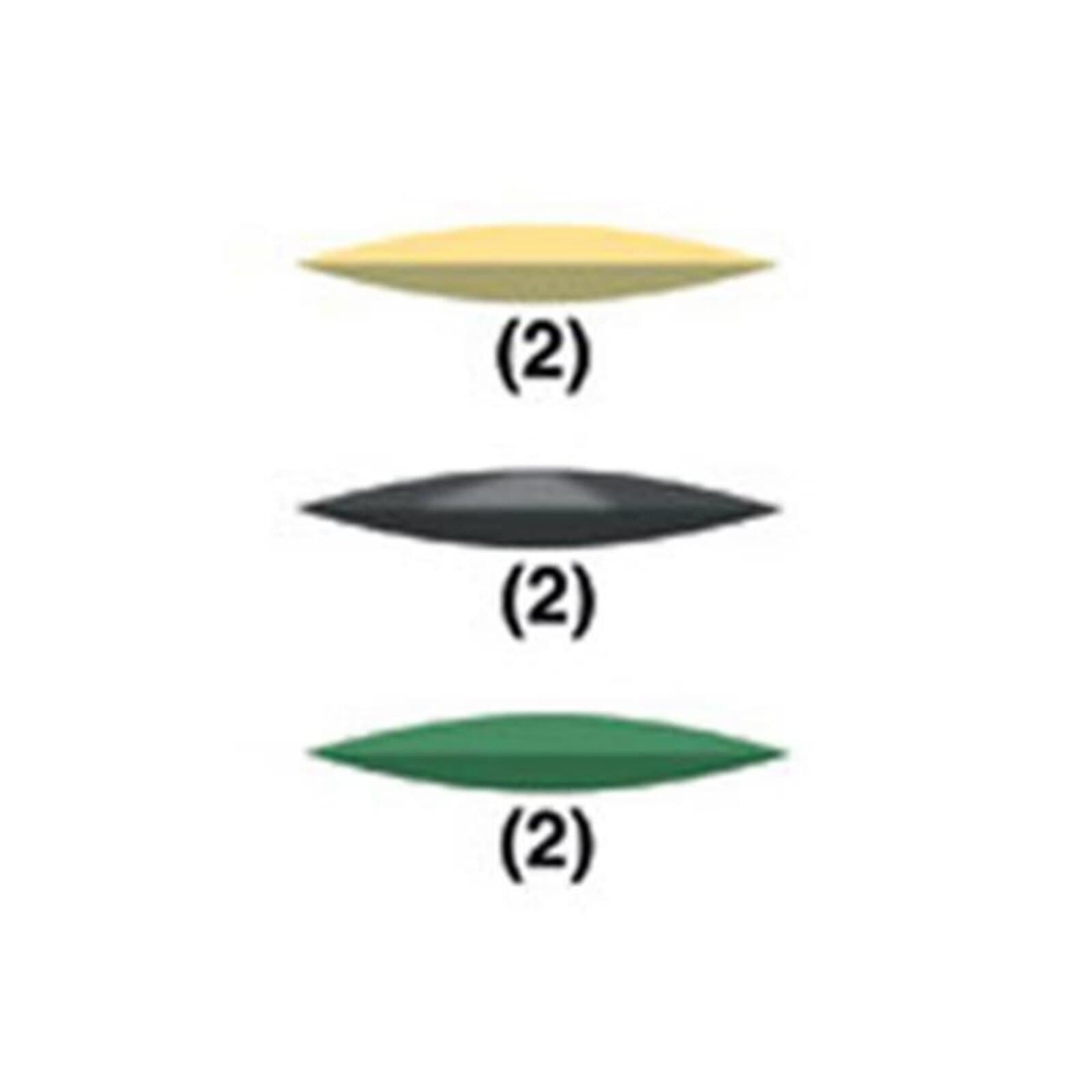 NTI Acrylic Silicone Polishers, Knife Edge, Unmounted, Assorted Grits, 22 mm, 6/Pk, PBR06 thumbnail 2