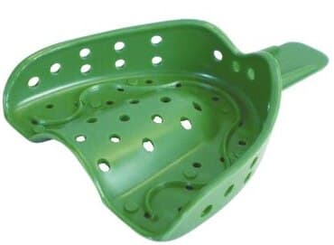COE Spacer Disposable Perforated Impression Trays, #1D Large Upper, Full Arch, Green, 12/Pk, 250012 thumbnail 7