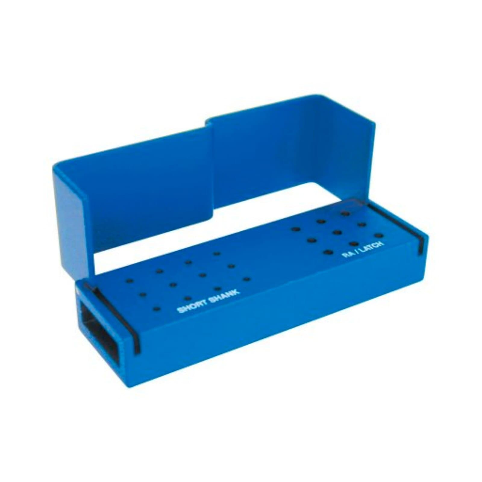 Kerr AXIS Autoclavable Bur Block, 21 Hole, 12 FGSS / 9 RA, Blue Anodized Aluminum, Swivel Top, AB120-1U thumbnail 2