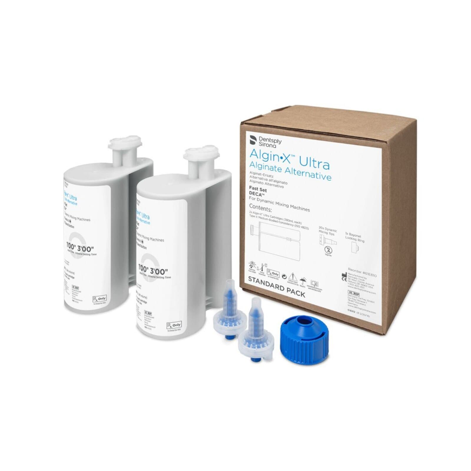 Algin-X Ultra Alginate Alternative, Fast Set, Standard Cartridge, 380 ml, 2/Pk, 61E810 thumbnail 3