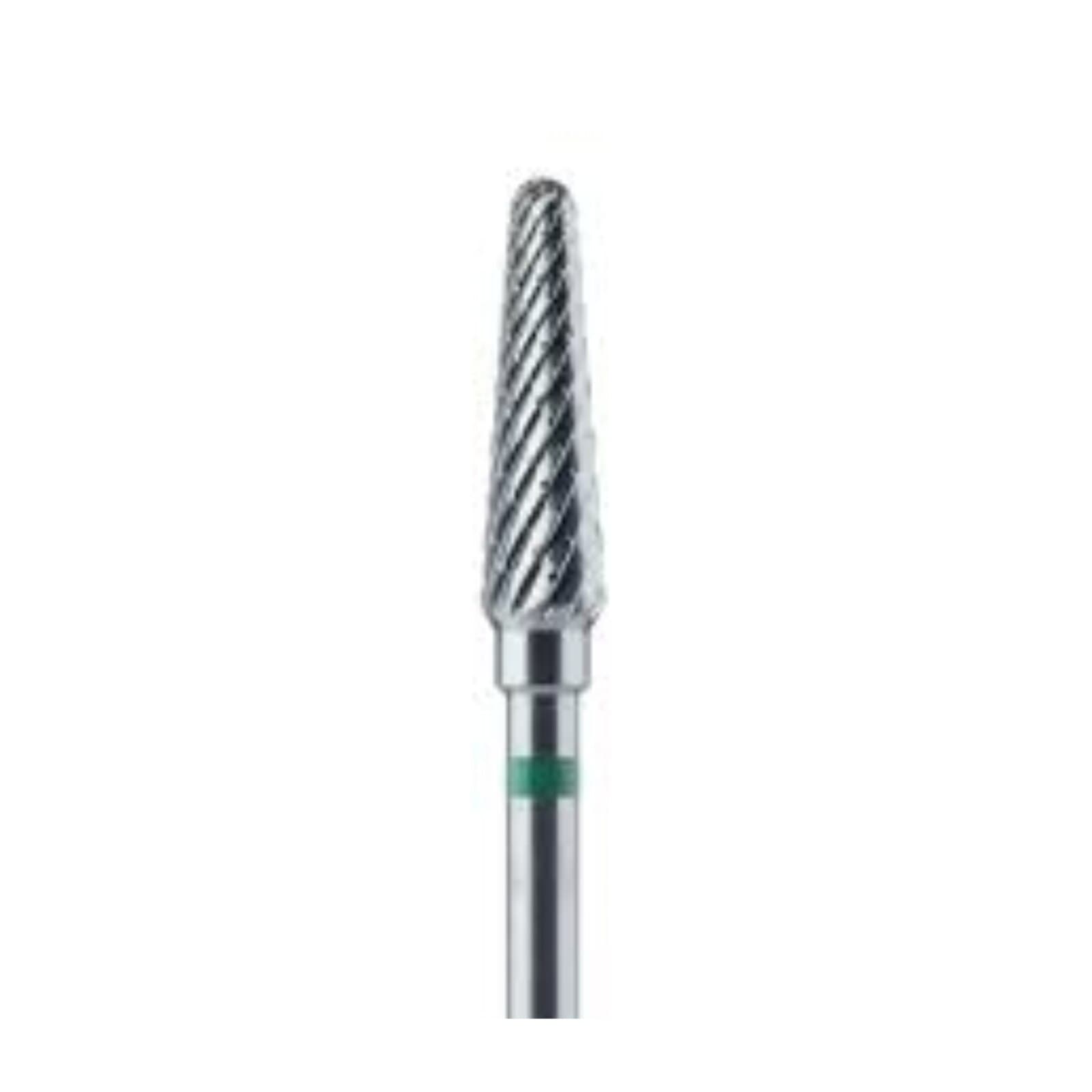 Meisinger Tungsten Carbide Lab Bur, Tapered Round End, 4.0 mm Diameter, Coarse Grit, HP Handpiece, HM79HT-040 thumbnail 2