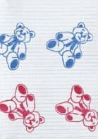 Crosstex PolyBack Patient Bibs, 3-Ply Tissue/1-Ply Poly, 13" x 19", Teddy Bear, 500/Pk, WPXTB thumbnail 3