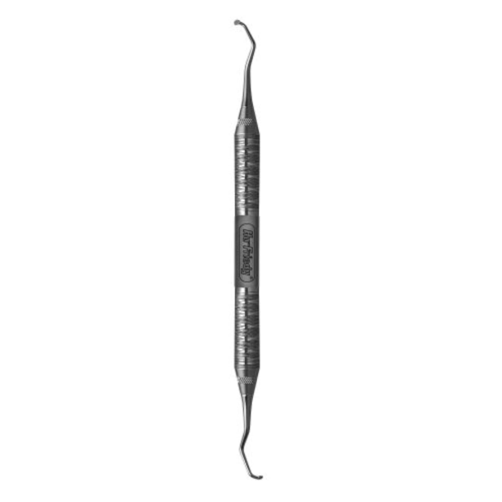 Hu-Friedy DeMarco #1 Double-End Furcation Curette, #6 Satin Steel Handle thumbnail 2