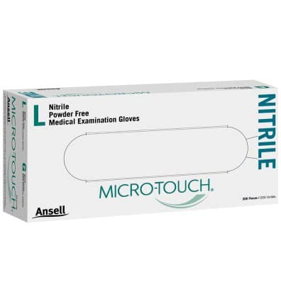 Micro-Touch Nitrile Exam Gloves, Powder-Free, Non-Sterile, Large, Blue, 200/Box, 6034303 thumbnail 11