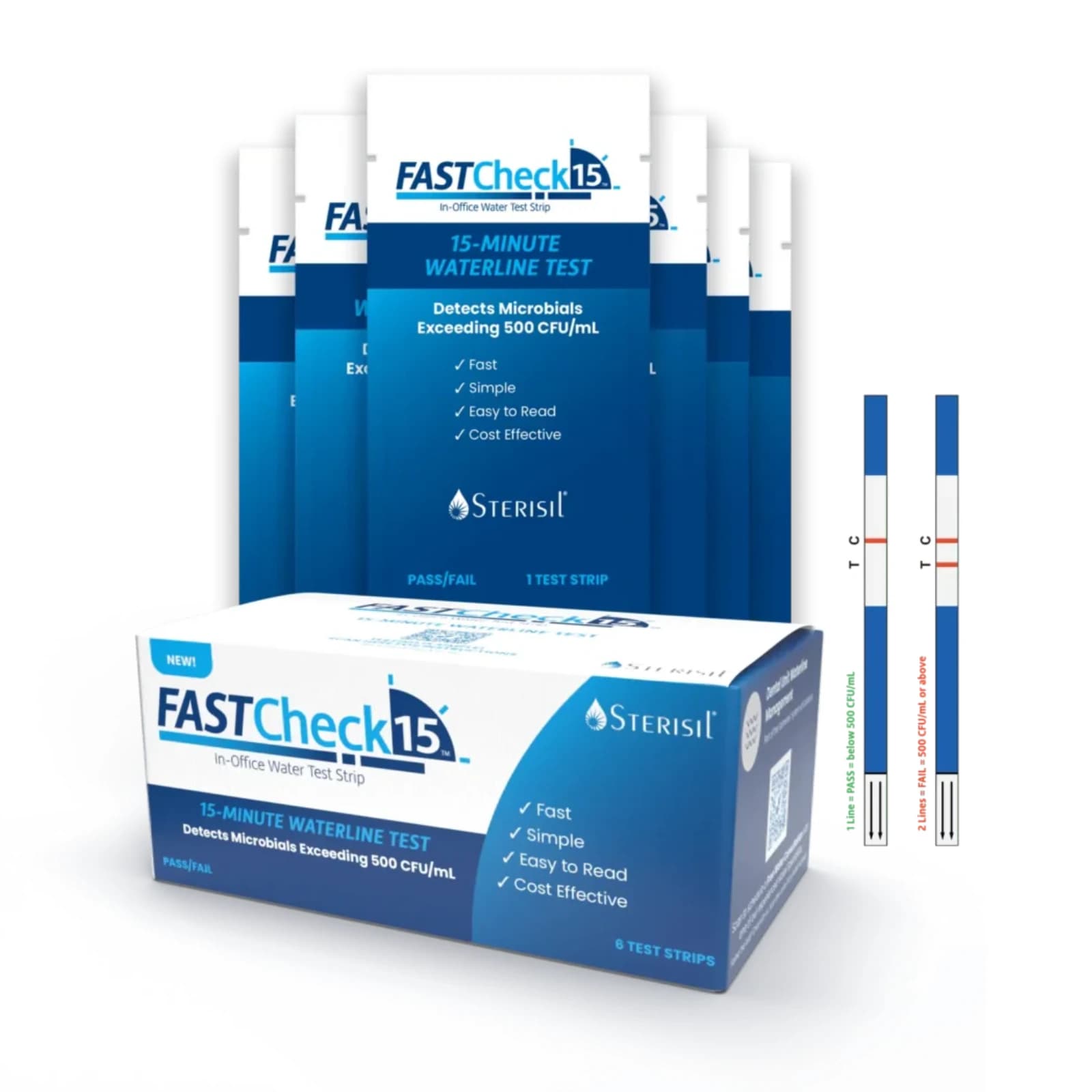Sterisil FastCheck15 In-Office Dental Waterline Test Strips, 15-Minute, 6/Pk, FC15-6 thumbnail 13