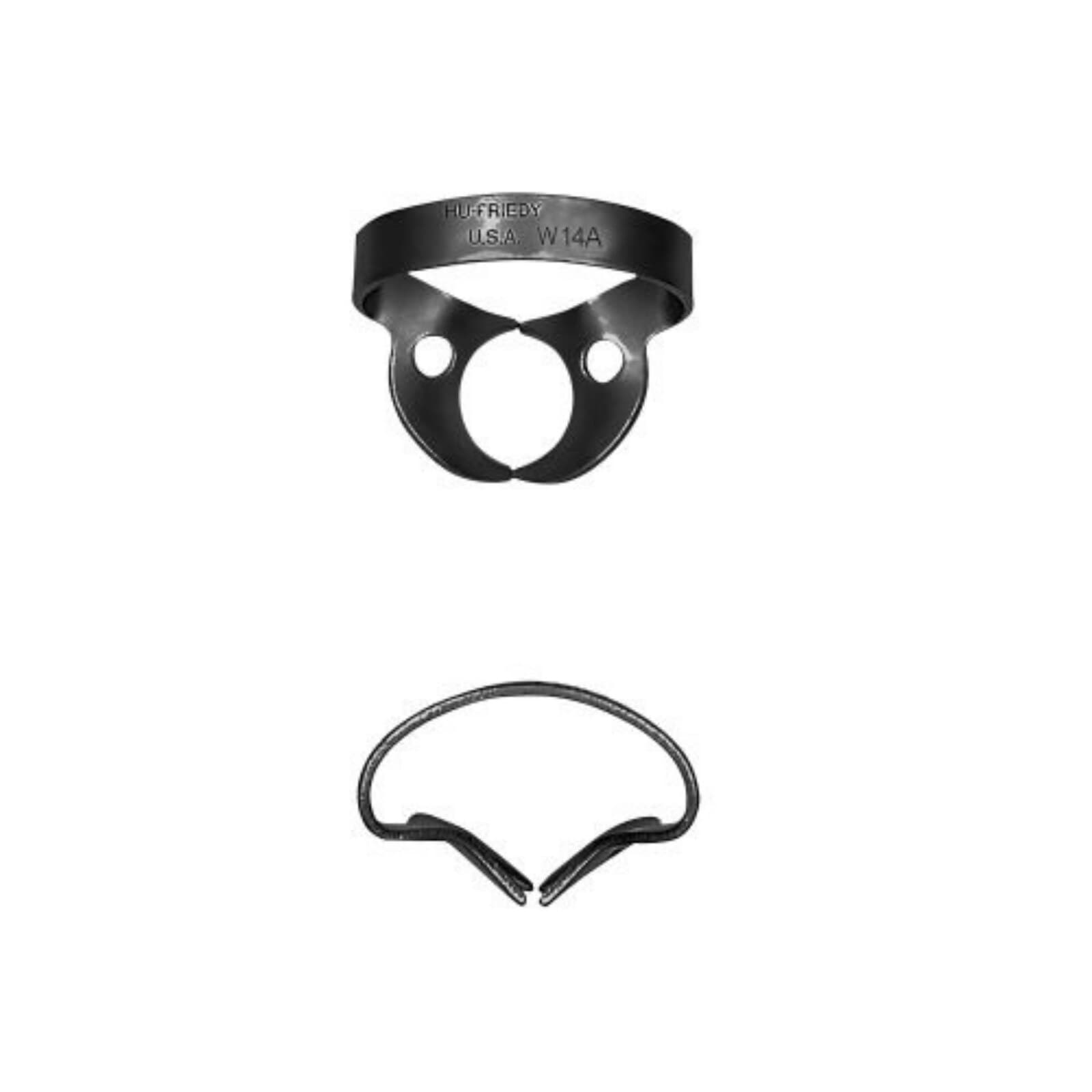 Hu-Friedy Black Line Rubber Dam Clamp #W14A, Wingless Molar, RDCMW14AX thumbnail 2