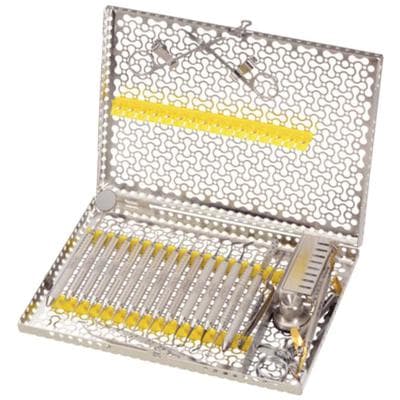 Hu-Friedy IMS Infinity Series 16-Instrument Large Cassette, Green, 11" x 8" x 1.25", IMN4169 thumbnail 2