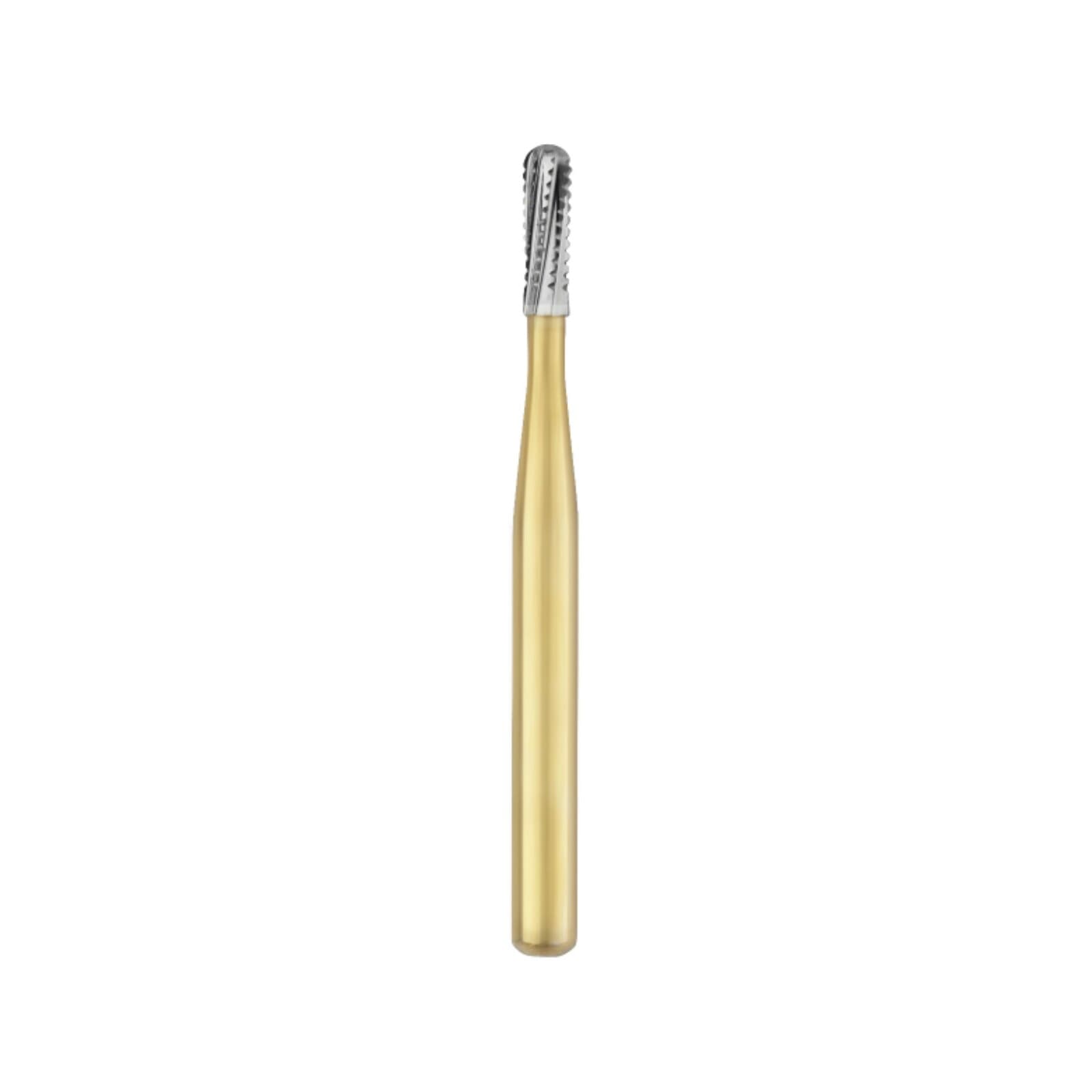 Great White Gold Series Carbide Bur, FGSS, Straight Fissure Round End Cross Cut, # GW2S, 1.2 mm Head, 100/Pk, 13096 thumbnail 3