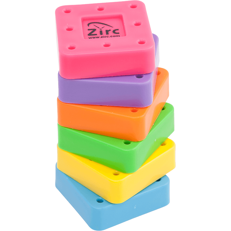 Zirc 8-Hole Magnetic Bur Block, Neon Pink, Fits FG/RA/HP Burs, Autoclavable, 50Z400-S, 1/Pk thumbnail 10