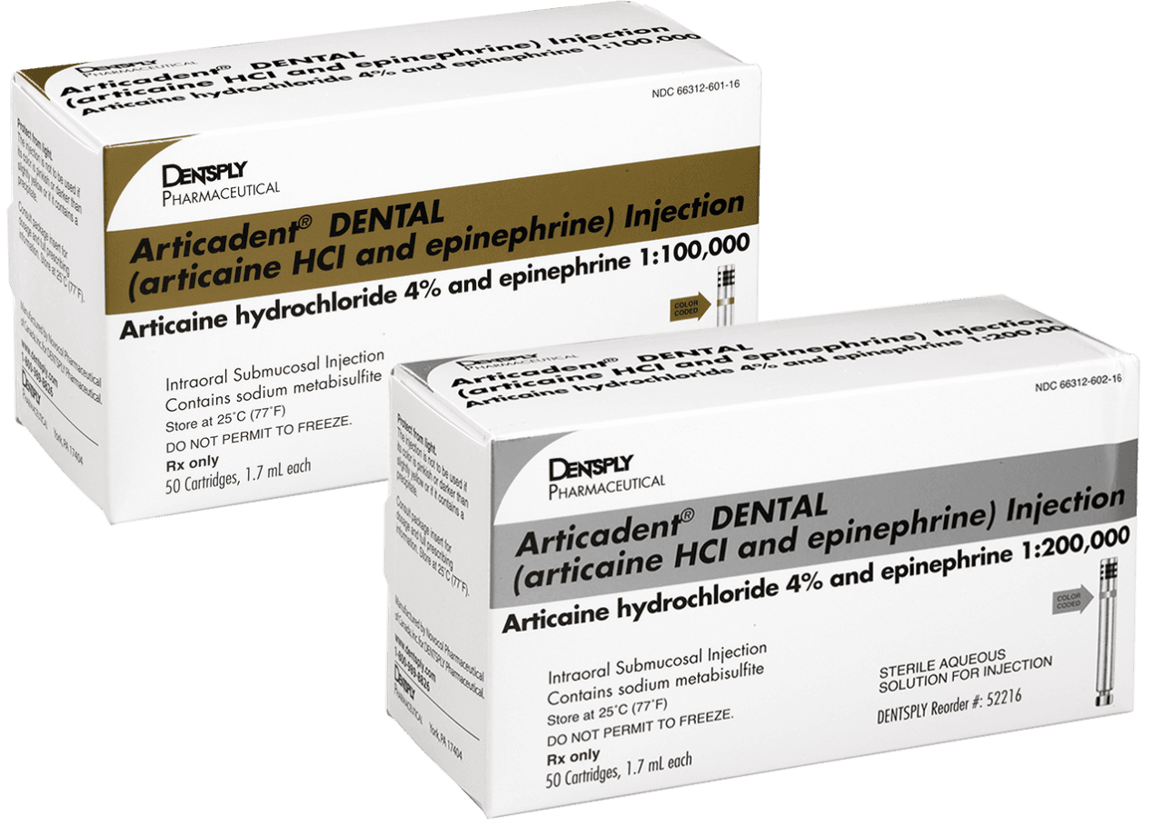 Articadent DENTAL 4% Articaine HCl with Epinephrine 1:200,000 Injection Cartridges, 1.7 mL, 50/Box, 52216 thumbnail 7