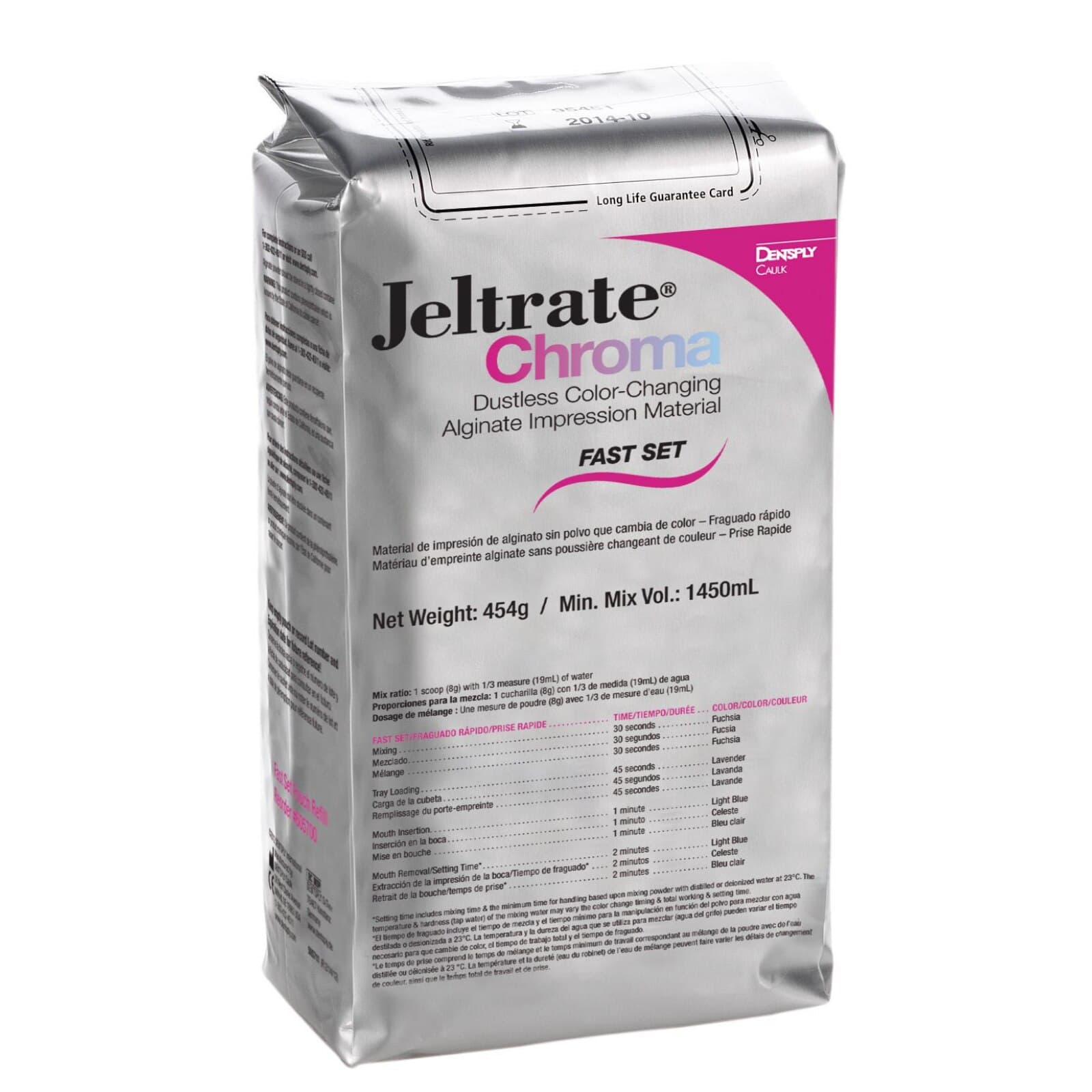 Jeltrate Chroma Dustless Alginate Impression Material, Fast Set, Intro Kit, 1 lb Pouch, 605710 thumbnail 3