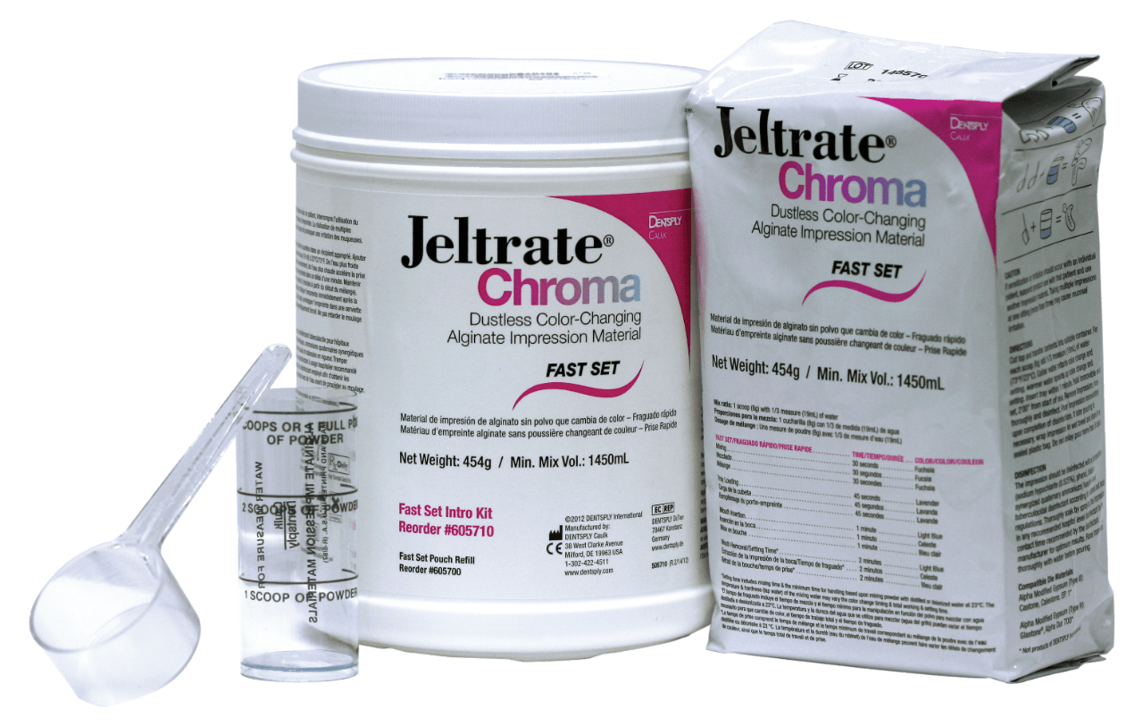 Jeltrate Chroma Dustless Alginate Impression Material, Fast Set, Intro Kit, 1 lb Pouch, 605710 thumbnail 4