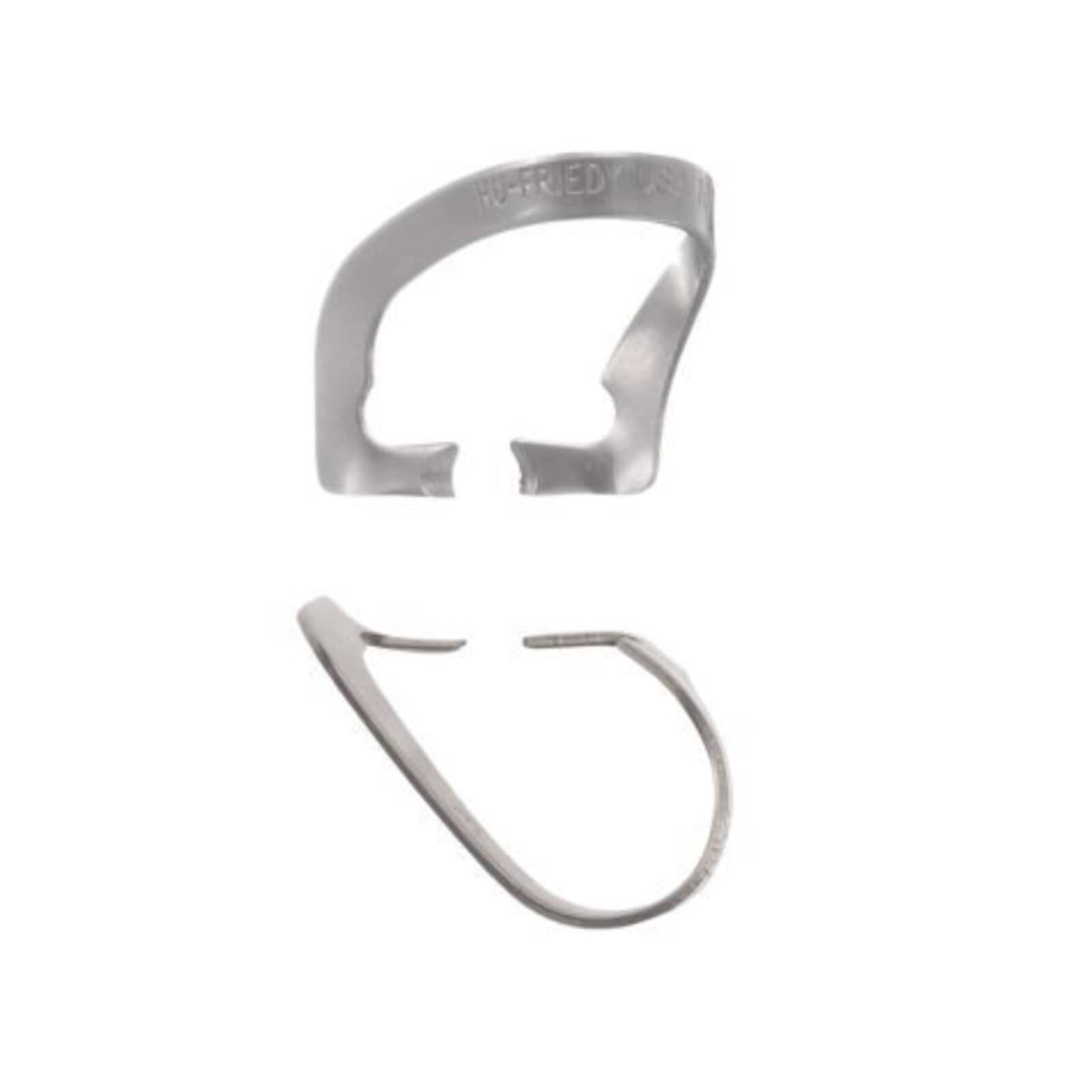 Hu-Friedy #106L Rubber Dam Clamp, Wingless, Satin Steel, Anterior, 1/Pk thumbnail 2