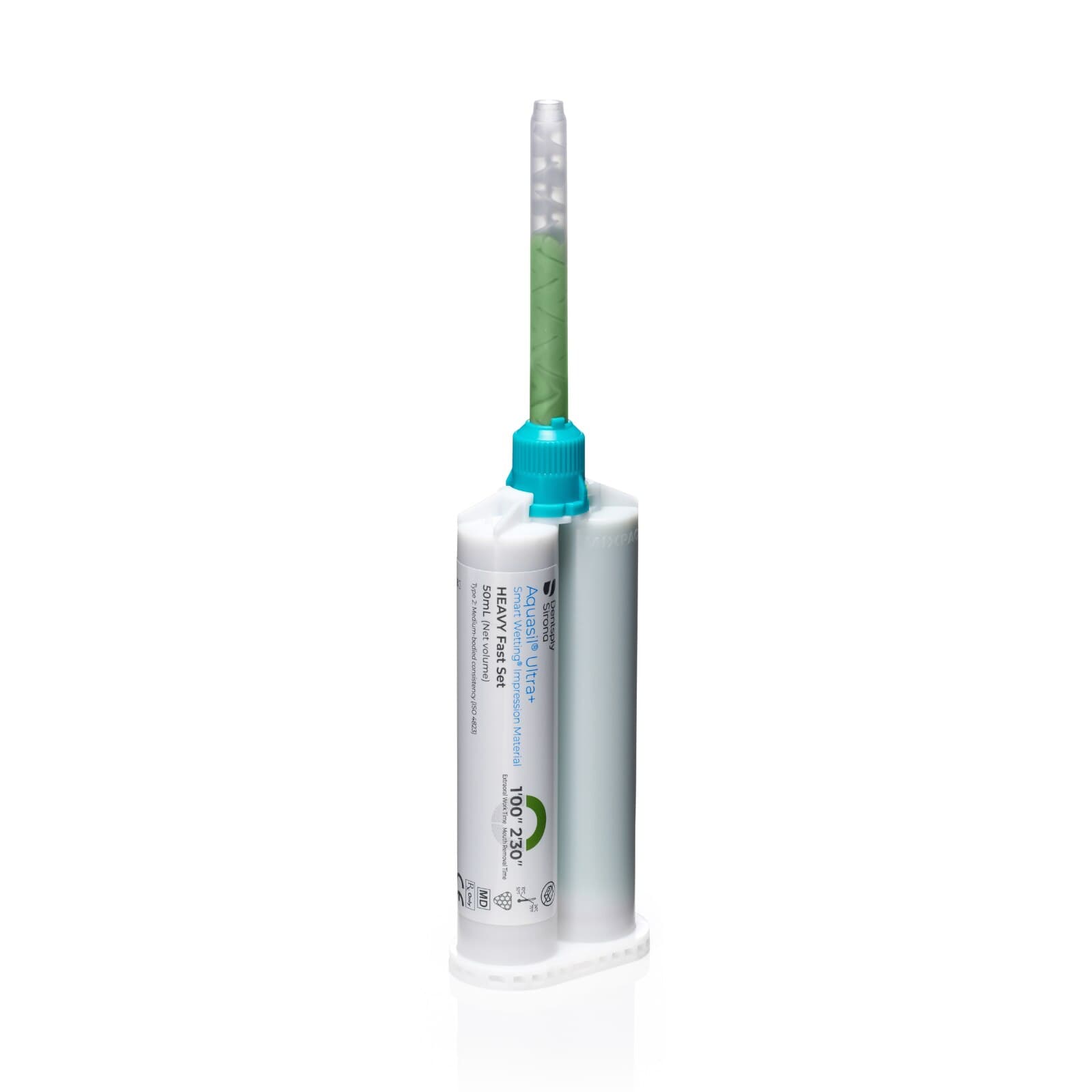 Aquasil Ultra+ Smart Wetting VPS Impression Material, Heavy Body, Fast Set, 50 ml, Light Green, Mint, Cartridge Refill, 4/Pk, 678676 thumbnail 8