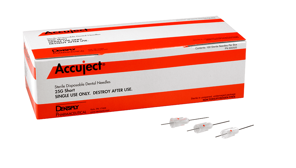 Accuject Disposable Dental Needles, Plastic Hub, 27 Gauge Short (21mm), Yellow, Sterile, 100/Box, 900705 thumbnail 15