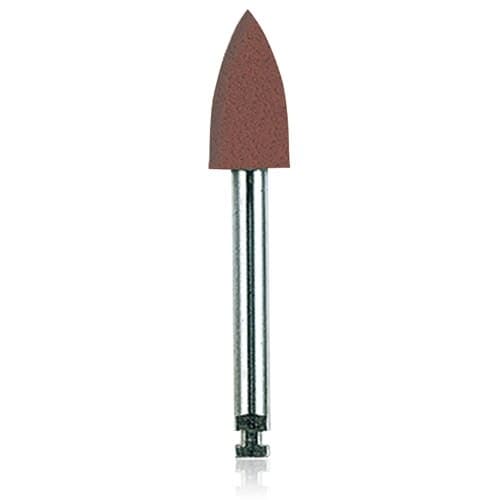 NTI Brown Silicone Polisher, RA Latch, Flame, 4.7 mm, Fine/Pre-Polishing, 10/Pk, P0032-047 thumbnail 3