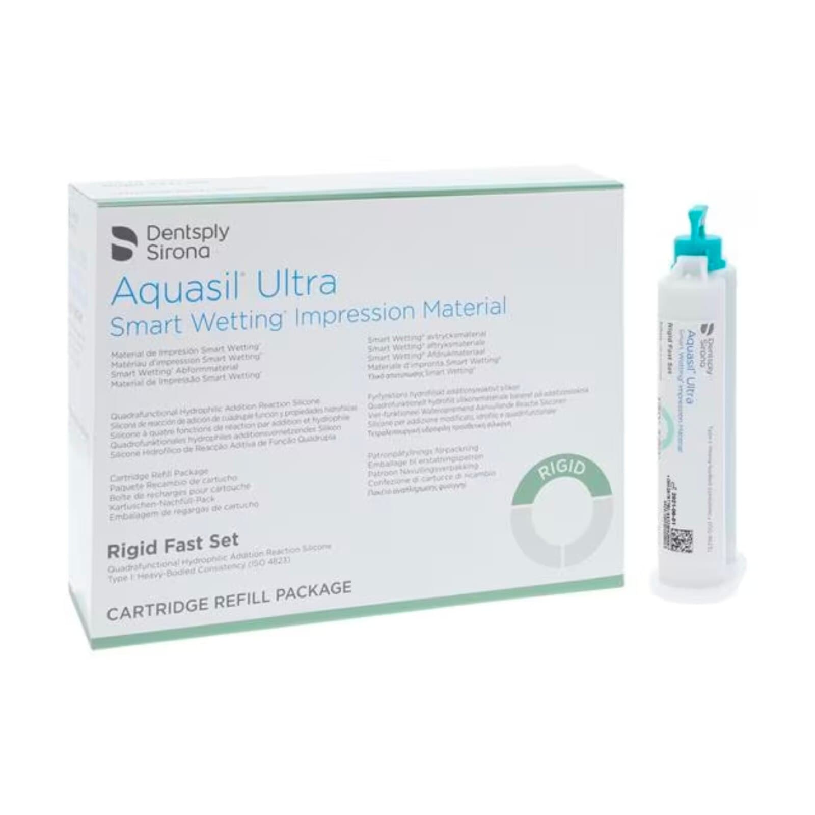 Aquasil Ultra Smart Wetting Impression Material, Rigid Fast Set, Light Green, Mint, 50 ml Cartridges, 4/Pk, 678778 thumbnail 3