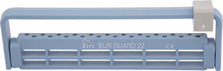 Zirc Steri-Bur Guard 22-Hole Bur Block, Blue, Adjustable, Antimicrobial, 50Z410B, 1/Pk thumbnail 3