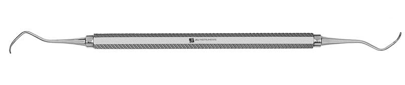 Hu-Friedy McCall 13S/14S Pointed Double-Ended Curette, #8 ResinEight Handle, White, SM13/14S8 thumbnail 3