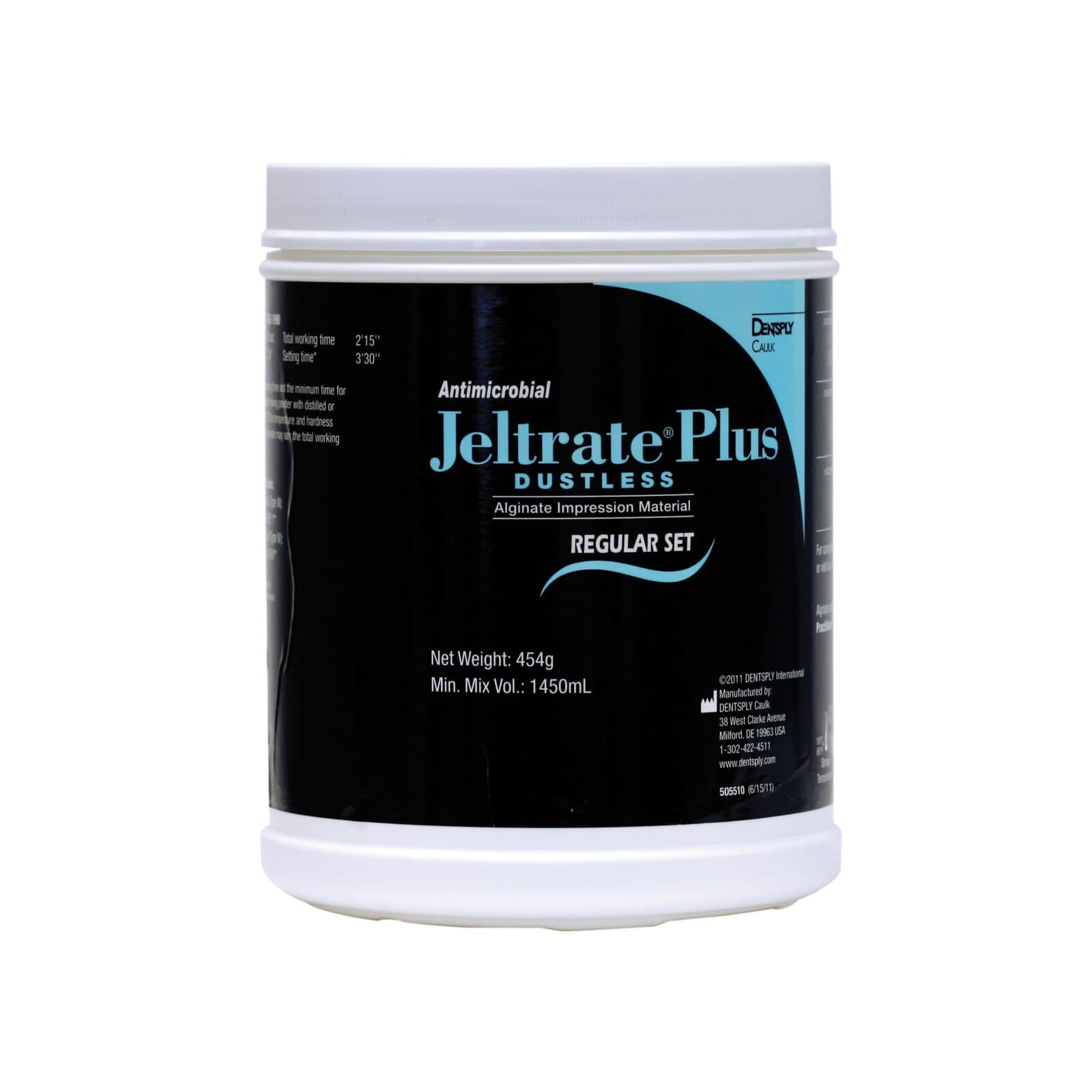 Jeltrate Plus Antimicrobial Dustless Alginate Impression Material, Fast Set, Pink, 1 lb Canister, 454g, 605602 thumbnail 6