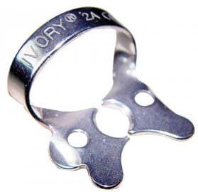 Ivory Rubber Dam Clamp, Wingless, #W5, Stainless Steel, Large Upper Molar, 50057526 thumbnail 3