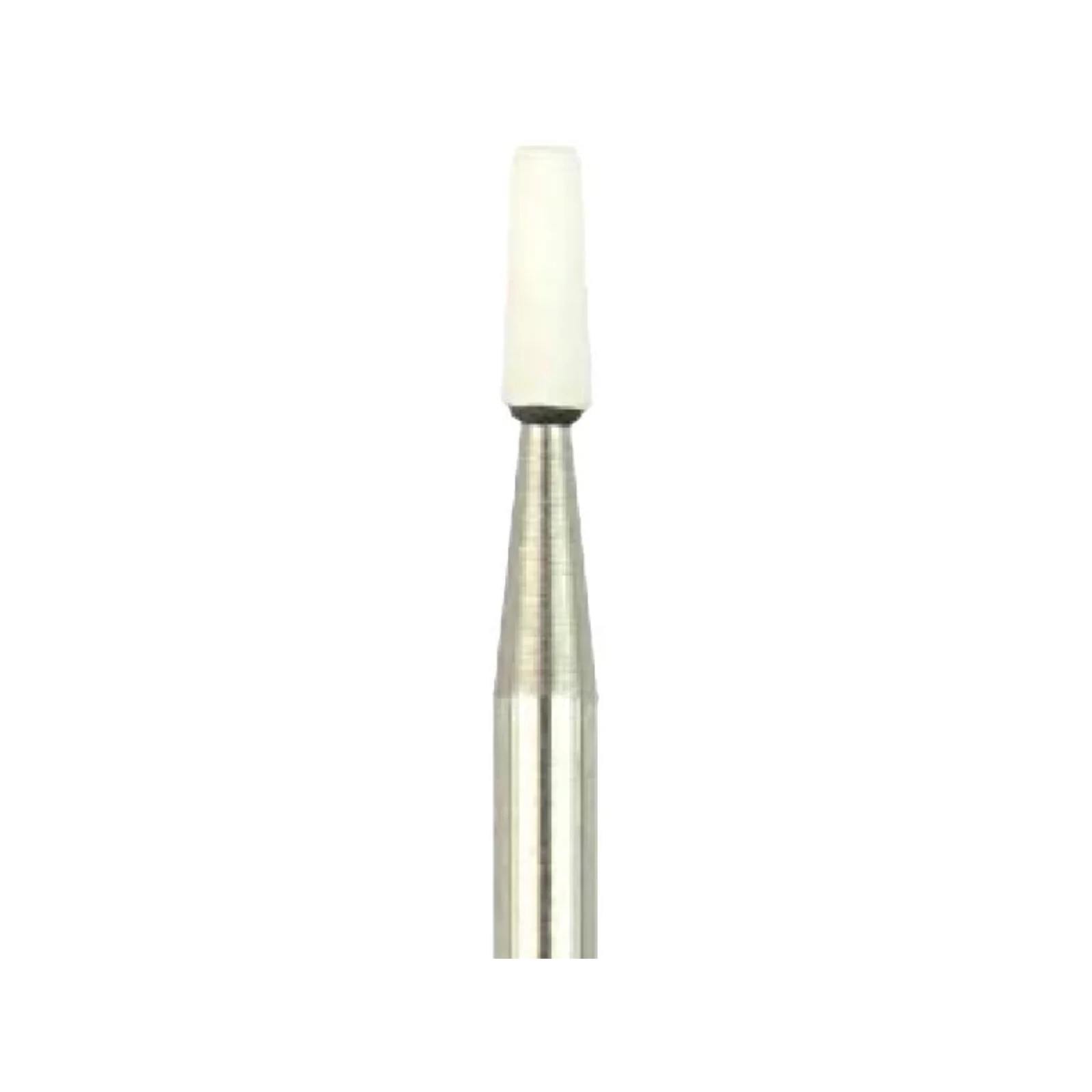 Shofu Dura-White Stones, TC1 Tapered Cone, CA (Contra Angle) Latch-Type, Aluminum Oxide, White, 12/Pk thumbnail 2
