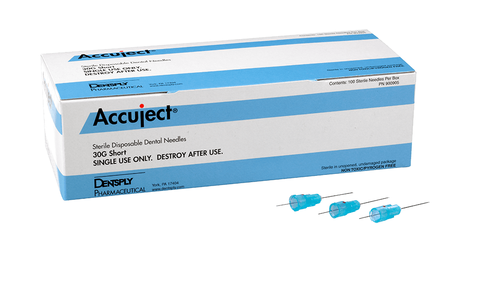 Accuject Disposable Dental Needles, Plastic Hub, 30 Gauge Short (21mm), Blue, 100/Box, 900905 thumbnail 13