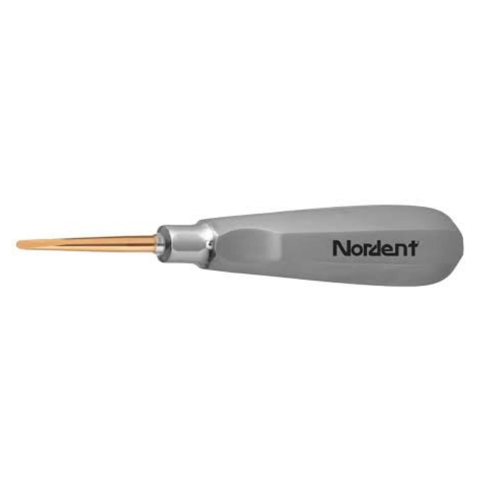 Nordent Titanium-Nitride Luxating Elevator, Single-Ended, 3mm Curved, TiN Coated, 201 thumbnail 2