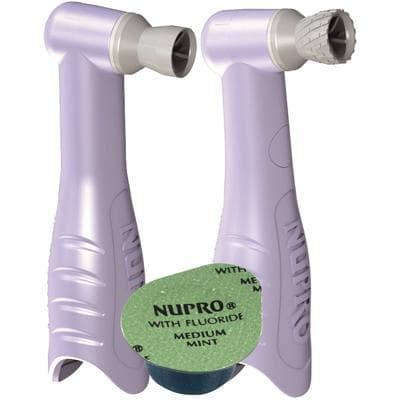 NUPRO Revolv Disposable Prophy Pack, Contra Spiral Cup, Orange Vanilla Swirl, Medium, 100/Pk, 965221OM thumbnail 2