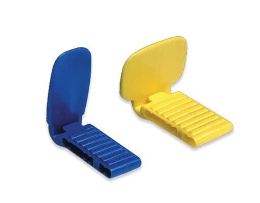 Dentsply Sirona XCP Color-Coded Anterior/Posterior Bite Blocks, Blue & Yellow, 20/Box (54-0863) thumbnail 4