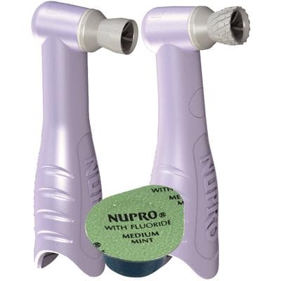 NUPRO® revolv® Disposable Prophy Packs, Medium Grit, Soft Cup, Mint, Latex-Free, 100/Pkg, 965553MM thumbnail 2