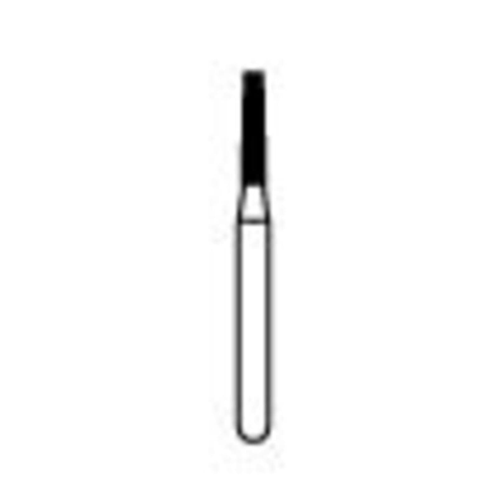 NTI Diamond Bur, FG, Taper Flat End, #846-012, 1.2 mm, Coarse, Green, 5/Pk, C846-012 thumbnail 3
