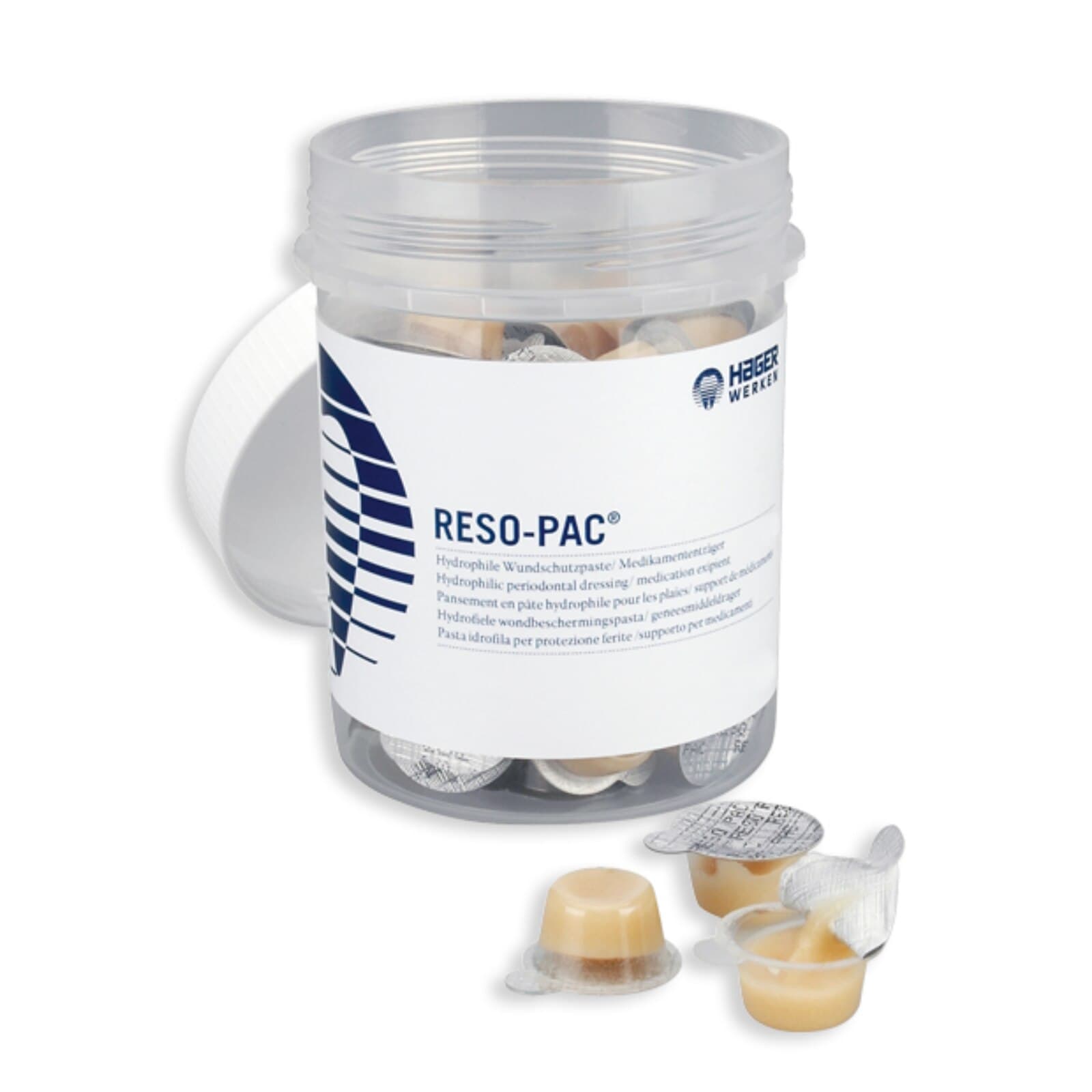 Hager Reso-Pac Uni-Dose Hydrophilic Periodontal Dressing, 2 g Cups, 50/Package, 155019 thumbnail 3