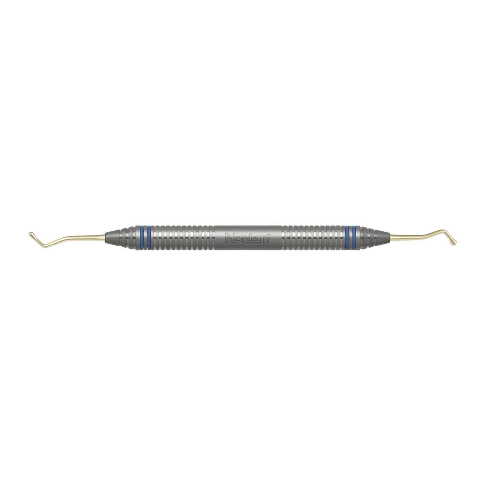 Nordent Acorn #29 Titanium-Nitride Coated Double-End Composite Placement Instrument, DuraLite ColorRings Handle, 2.3mm/2.8mm Tips - Titanium-Nitride Composite Placement Instruments - Acorn #29 - DuraLite&reg; ColorRings - Image 1