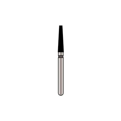 Alpen x1 Single-Use Diamond Bur, FG, Flat End Taper #848-018, Super Coarse, Black, 1.8 mm, 25/Pkg, X848SC018 - Alpen X1 Diamond FG 847-018SC 25/Bx - Image 1